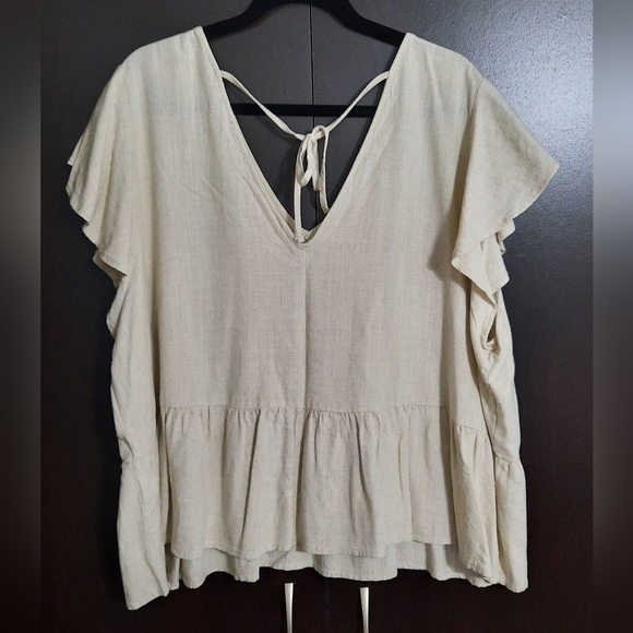 Dex Linen Blend Summer Top - Picture 2 of 6